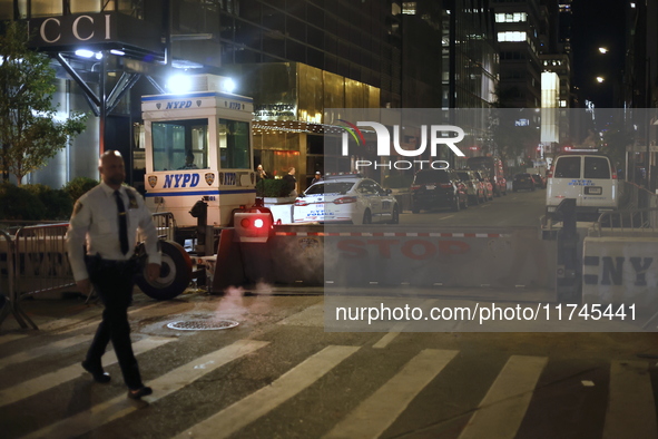 Several Trump supporters riot outside Trump Tower in Midtown New York, United States, on November 5, 2024. The NYPD is on high alert for pos...