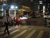 Several Trump supporters riot outside Trump Tower in Midtown New York, United States, on November 5, 2024. The NYPD is on high alert for pos...