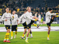 Julian Brandt of Borussia Dortmund warms up before the UEFA Champions League 2024/25 League Phase MD4 soccer match between Borussia Dortmund...