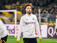 Ramy Bensebaini of Borussia Dortmund looks on before the UEFA Champions League 2024/25 League Phase MD4 soccer match between Borussia Dortmu...