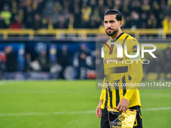 Emre Can of Borussia Dortmund looks on before the UEFA Champions League 2024/25 League Phase MD4 soccer match between Borussia Dortmund and...