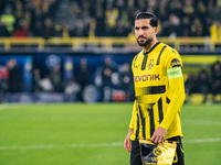 Emre Can of Borussia Dortmund looks on before the UEFA Champions League 2024/25 League Phase MD4 soccer match between Borussia Dortmund and...