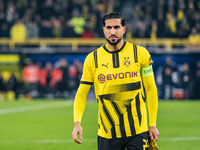 Emre Can of Borussia Dortmund looks on before the UEFA Champions League 2024/25 League Phase MD4 soccer match between Borussia Dortmund and...