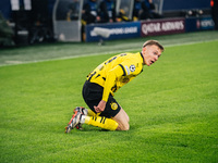 Maximilian Beier of Borussia Dortmund looks on during the UEFA Champions League 2024/25 League Phase MD4 soccer match between Borussia Dortm...