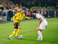 Pascal Gross of Borussia Dortmund plays during the UEFA Champions League 2024/25 League Phase MD4 soccer match between Borussia Dortmund and...