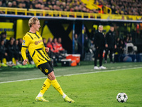 Julian Brandt of Borussia Dortmund plays during the UEFA Champions League 2024/25 League Phase MD4 soccer match between Borussia Dortmund an...