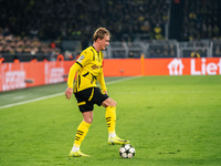 Julian Brandt of Borussia Dortmund plays during the UEFA Champions League 2024/25 League Phase MD4 soccer match between Borussia Dortmund an...