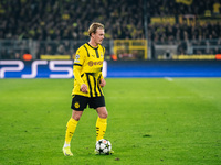 Julian Brandt of Borussia Dortmund plays during the UEFA Champions League 2024/25 League Phase MD4 soccer match between Borussia Dortmund an...