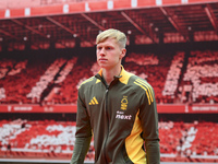 Aaron Bott of Nottingham Forest participates in the Premier League match between Nottingham Forest and West Ham United at the City Ground in...