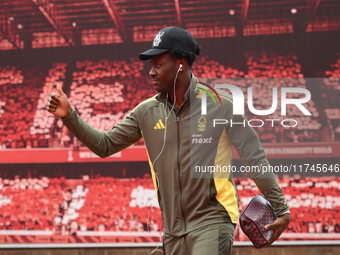 Ola Aina of Nottingham Forest participates in the Premier League match between Nottingham Forest and West Ham United at the City Ground in N...