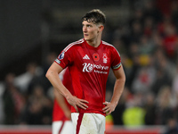 Ryan Yates of Nottingham Forest participates in the Premier League match between Nottingham Forest and West Ham United at the City Ground in...