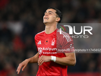 Ramon Sosa of Nottingham Forest reacts after a missed opportunity at goal during the Premier League match between Nottingham Forest and West...