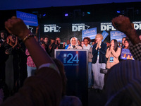 United States Representative Ilhan Omar (D-MN) speaks at the Minnesota DFL Election Night event at the InterContinental Hotel in St. Paul, M...