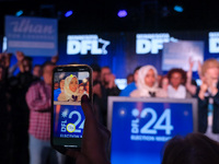 United States Representative Ilhan Omar (D-MN) speaks at the Minnesota DFL Election Night event at the InterContinental Hotel in St. Paul, M...