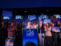 United States Representative Ilhan Omar (D-MN) speaks at the Minnesota DFL Election Night event at the InterContinental Hotel in St. Paul, M...