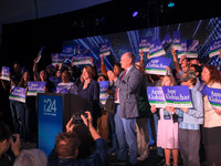 United States Senator Amy Klobuchar (D-MN) speaks at the Minnesota DFL Election Night event at the InterContinental Hotel in St. Paul, Minne...