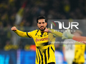 Emre Can of Borussia Dortmund  celebrate during the Champions League Round 4 match between Borussia Dortmund v SK Sturm Graz at the Signal L...