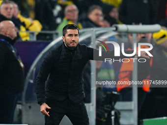 Nuri Sahin of Borussia Dortmund  gestures during the Champions League Round 4 match between Borussia Dortmund v SK Sturm Graz at the Signal...