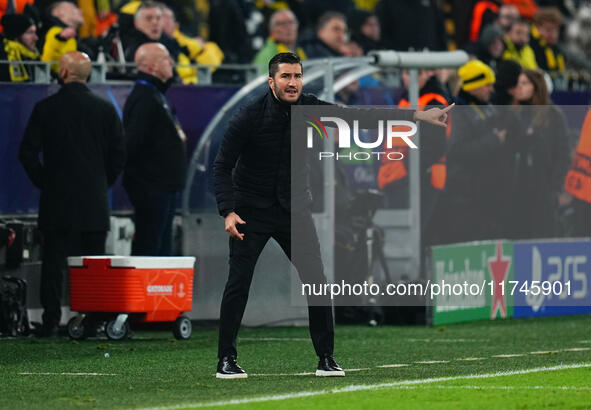 Nuri Sahin of Borussia Dortmund  gestures during the Champions League Round 4 match between Borussia Dortmund v SK Sturm Graz at the Signal...