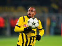 Donyell Malen of Borussia Dortmund  looks on during the Champions League Round 4 match between Borussia Dortmund v SK Sturm Graz at the Sign...