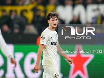 William Bøving of SK Sturm Graz  looks on during the Champions League Round 4 match between Borussia Dortmund v SK Sturm Graz at the Signal...