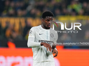 Tochi Chukwuani of SK Sturm Graz  looks on during the Champions League Round 4 match between Borussia Dortmund v SK Sturm Graz at the Signal...