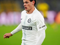 Erencan Yardımcı of SK Sturm Graz  looks on during the Champions League Round 4 match between Borussia Dortmund v SK Sturm Graz at the Signa...