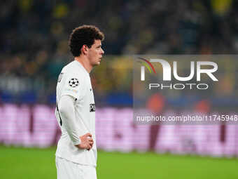 Erencan Yardımcı of SK Sturm Graz  looks on during the Champions League Round 4 match between Borussia Dortmund v SK Sturm Graz at the Signa...