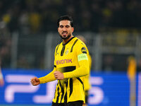 Emre Can of Borussia Dortmund  with post game celebration during the Champions League Round 4 match between Borussia Dortmund v SK Sturm Gra...