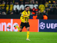 Emre Can of Borussia Dortmund  looks on during the Champions League Round 4 match between Borussia Dortmund v SK Sturm Graz at the Signal Lu...