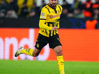 Emre Can of Borussia Dortmund  looks on during the Champions League Round 4 match between Borussia Dortmund v SK Sturm Graz at the Signal Lu...