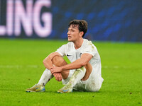 William Bøving of SK Sturm Graz  with post game despair during the Champions League Round 4 match between Borussia Dortmund v SK Sturm Graz...