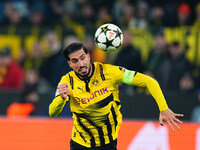 Emre Can of Borussia Dortmund  looks on during the Champions League Round 4 match between Borussia Dortmund v SK Sturm Graz at the Signal Lu...