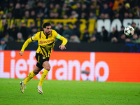 Emre Can of Borussia Dortmund  looks on during the Champions League Round 4 match between Borussia Dortmund v SK Sturm Graz at the Signal Lu...