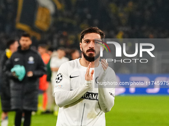 Otar Kiteishvili of SK Sturm Graz  gestures during the Champions League Round 4 match between Borussia Dortmund v SK Sturm Graz at the Signa...