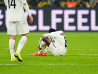 Malick Yalcouyé of SK Sturm Graz  with post game despair during the Champions League Round 4 match between Borussia Dortmund v SK Sturm Graz...