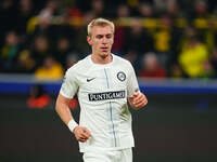 Mika Biereth of SK Sturm Graz  looks on during the Champions League Round 4 match between Borussia Dortmund v SK Sturm Graz at the Signal Lu...