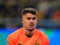 Alexander Meyer of Borussia Dortmund  looks on during the Champions League Round 4 match between Borussia Dortmund v SK Sturm Graz at the Si...