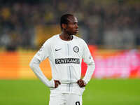 Malick Yalcouyé of SK Sturm Graz  looks on during the Champions League Round 4 match between Borussia Dortmund v SK Sturm Graz at the Signal...