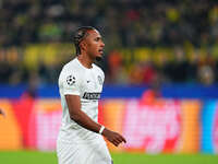 Emanuel Aiwu of SK Sturm Graz  looks on during the Champions League Round 4 match between Borussia Dortmund v SK Sturm Graz at the Signal Lu...