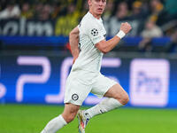 Mika Biereth of SK Sturm Graz  looks on during the Champions League Round 4 match between Borussia Dortmund v SK Sturm Graz at the Signal Lu...