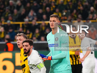 Kjell Scherpen of SK Sturm Graz  looks on during the Champions League Round 4 match between Borussia Dortmund v SK Sturm Graz at the Signal...