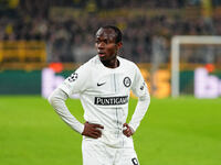 Malick Yalcouyé of SK Sturm Graz  looks on during the Champions League Round 4 match between Borussia Dortmund v SK Sturm Graz at the Signal...