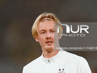 Julian Brandt of Borussia Dortmund  looks on during the Champions League Round 4 match between Borussia Dortmund v SK Sturm Graz at the Sign...