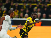 Serhou Guirassy of Borussia Dortmund  looks on during the Champions League Round 4 match between Borussia Dortmund v SK Sturm Graz at the Si...