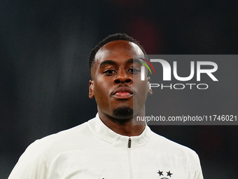 Jamie Gittens of Borussia Dortmund  looks on during the Champions League Round 4 match between Borussia Dortmund v SK Sturm Graz at the Sign...