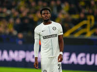 Tochi Chukwuani of SK Sturm Graz  looks on during the Champions League Round 4 match between Borussia Dortmund v SK Sturm Graz at the Signal...