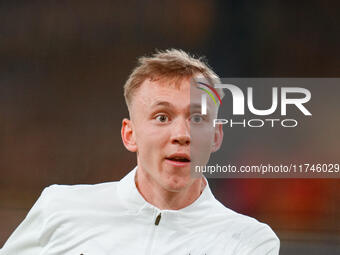 Maximilian Beier of Borussia Dortmund  looks on during the Champions League Round 4 match between Borussia Dortmund v SK Sturm Graz at the S...