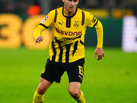 Pascal Groß of Borussia Dortmund  controls the ball during the Champions League Round 4 match between Borussia Dortmund v SK Sturm Graz at t...