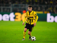 Pascal Groß of Borussia Dortmund  controls the ball during the Champions League Round 4 match between Borussia Dortmund v SK Sturm Graz at t...